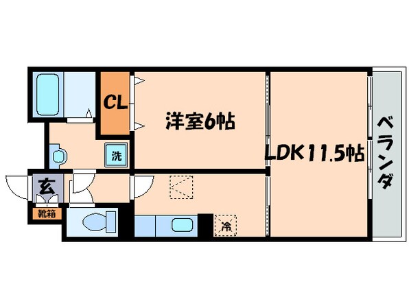 クレセントの物件間取画像